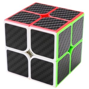 Puzzle Cube 2x2x2 Coolzon® Magico Cubo con Adesivo in Fibra di Carbonio Nuovo Velocità