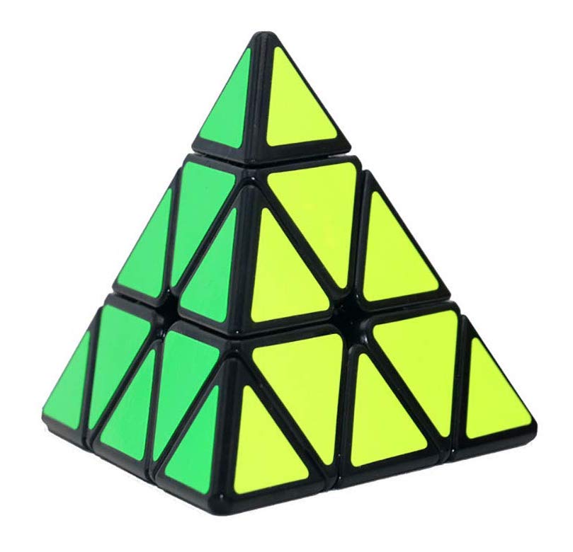 NiceButy Pyramid Speed Cube Triangle Cube Puzzle (Black)